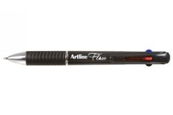 PEN ARTLINE BP FLOW 1.0MM 4 COLOUR RETRACT CHARCOAL
