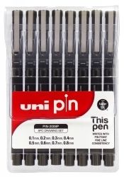 PEN UNI PIN 0.1MM - 0.8MM FINELINER BLACK WLT8 PEN UNI PIN 0.1MM - 0.8MM FINELINER BLACK WLT8