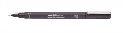 PEN UNI PIN 0.1MM FINELINER DARK GREY