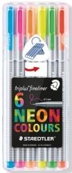 PEN STAEDTLER TRIPLUS FINELINER ASST NEON WLT6 PEN STAEDTLER TRIPLUS FINELINER ASST NEON WLT6