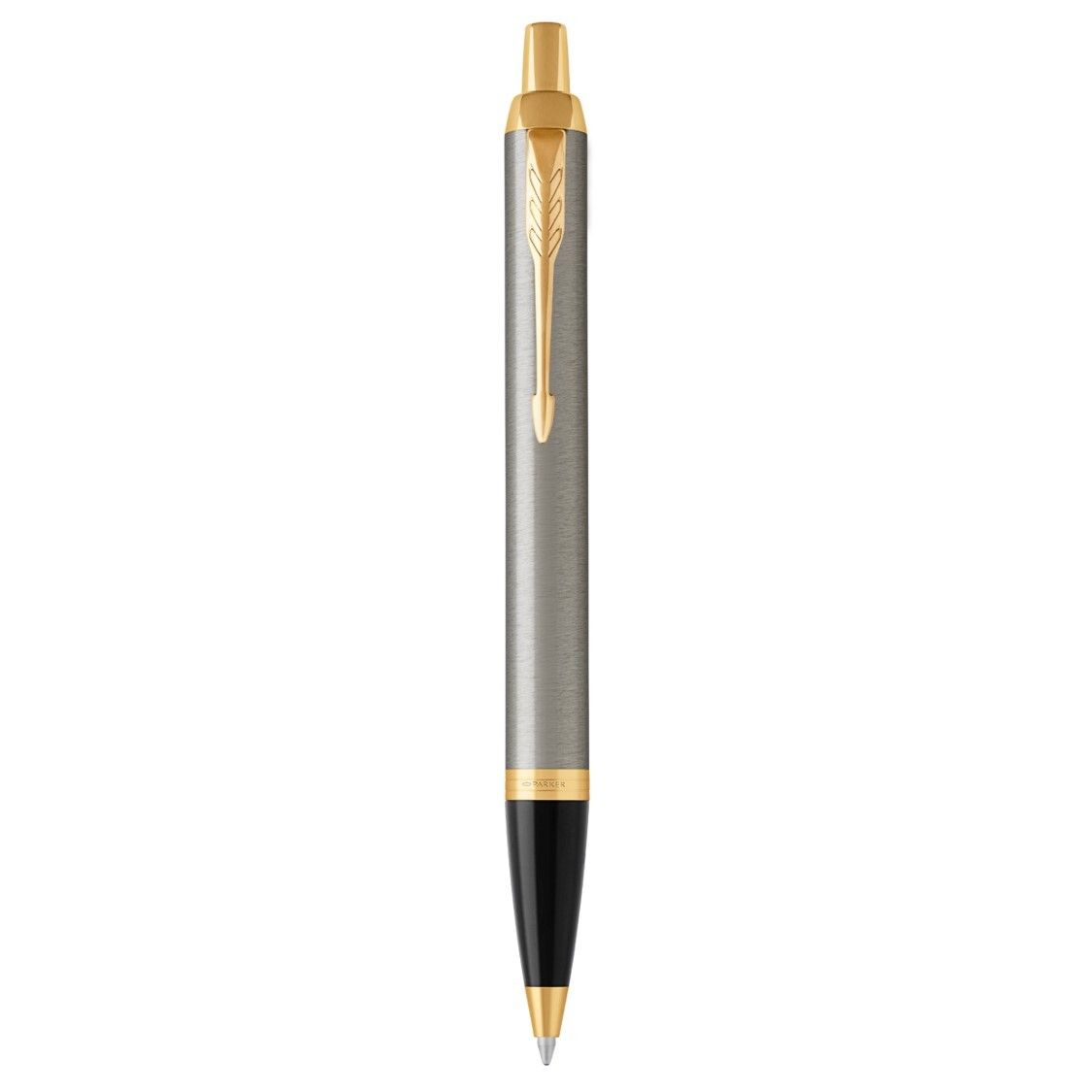 PEN PARKER IM BP BRUSHED METAL WITH G/TRIM IN GIFT BOX PEN PARKER IM BP BRUSHED METAL WITH G/TRIM IN GIFT BOX