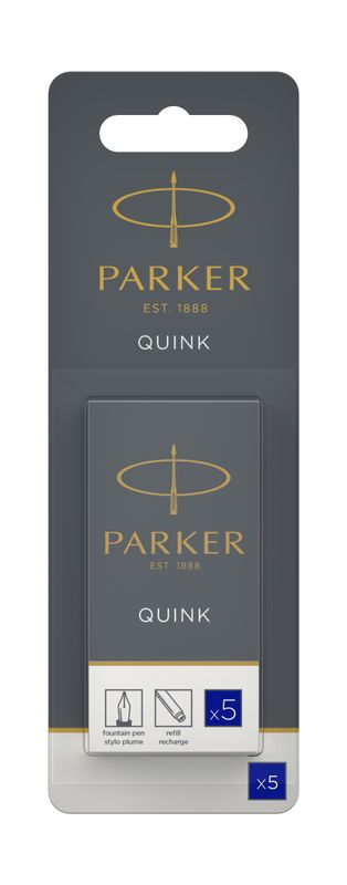 INK CARTRIDGE PARKER PERMANENT BLUE PK5