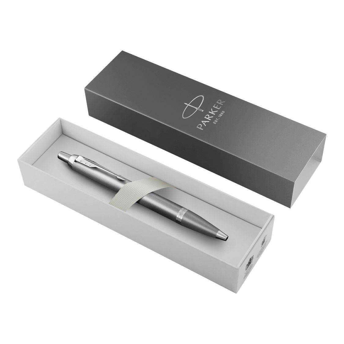 PEN PARKER BP IM WRITING RITUALS GREY FINISH CHROME TRIMS PEN PARKER BP IM WRITING RITUALS GREY FINISH CHROME TRIMS