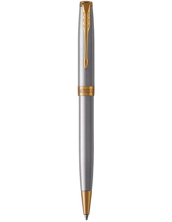 PEN PARKER SONNET STAINLESS STEEL GOLD TRIM BALLPOINT STAINLESS STEEL PEN PARKER SONNET STAINLESS STEEL GOLD TRIM BALLPOINT STAINLESS STEEL