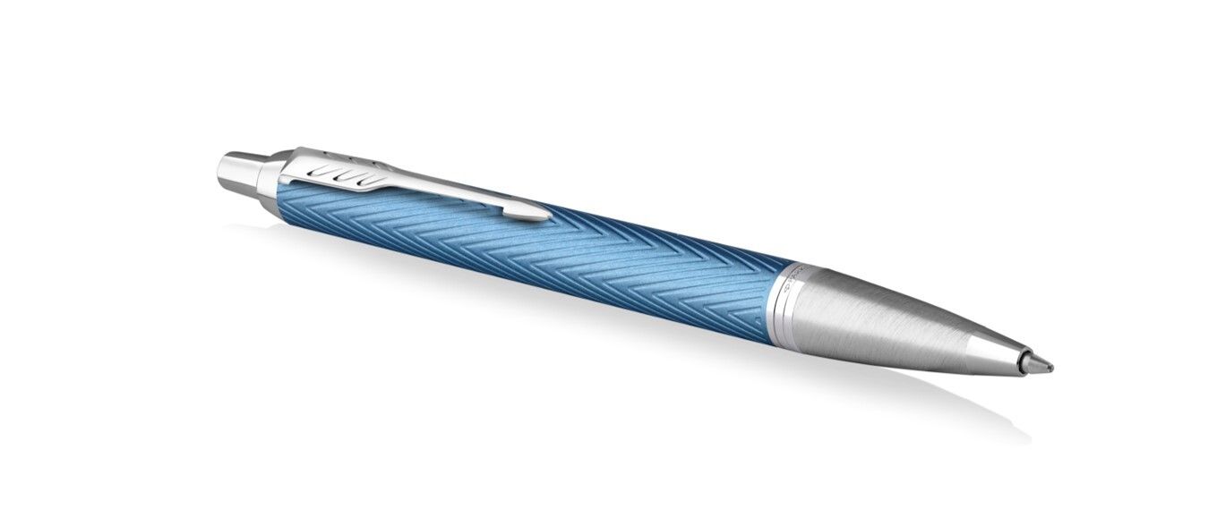 PEN PARKER IM PREMIUM BALLPOINT BLUE & GREY TRIM GIFT BOX PEN PARKER IM PREMIUM BALLPOINT BLUE & GREY TRIM GIFT BOX