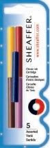 INK CARTRIDGE SHEAFFER SKRIP JB/BL/R/G/L H/SELL PK5 INK CARTRIDGE SHEAFFER SKRIP JB/BL/R/G/L H/SELL PK5