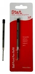 PEN REFILL STAT (PARKER) BP MED BLACK