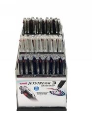PEN UNI 1.0MM JETSTREAM SXE RETRACT 3 COLOURS CDU72 PEN UNI 1.0MM JETSTREAM SXE RETRACT 3 COLOURS CDU72