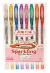 PEN UNI RB SIGNO GEL SPARKLING 1.00MM WLT8
