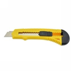 CUTTING KNIFE ITALPLAST 18MM GENERAL PURPOSE YELLOW