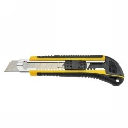 CUTTING KNIFE ITALPLAST 18MM PREMIUM SELF LOADING YELLOW CUTTING KNIFE ITALPLAST 18MM PREMIUM SELF LOADING YELLOW