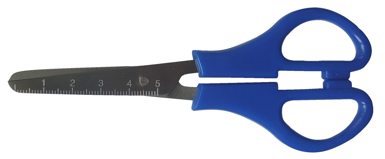 SCISSORS GNS 130MM SCHOOL SAFETY BLUE 25PK