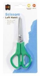SCISSORS EC 130MM STUDENT LEFT HAND GREEN HANDLE SCISSORS EC 130MM STUDENT LEFT HAND GREEN HANDLE