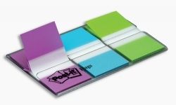 FLAGS POST-IT 680-PBG PURP/BLU/GRN 60 FLAGS