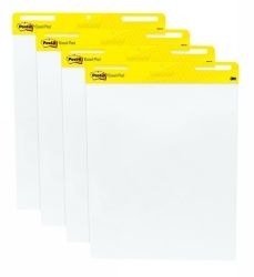 EASEL PAD POST-IT 559-VAD 635X775MM WHITE PK4