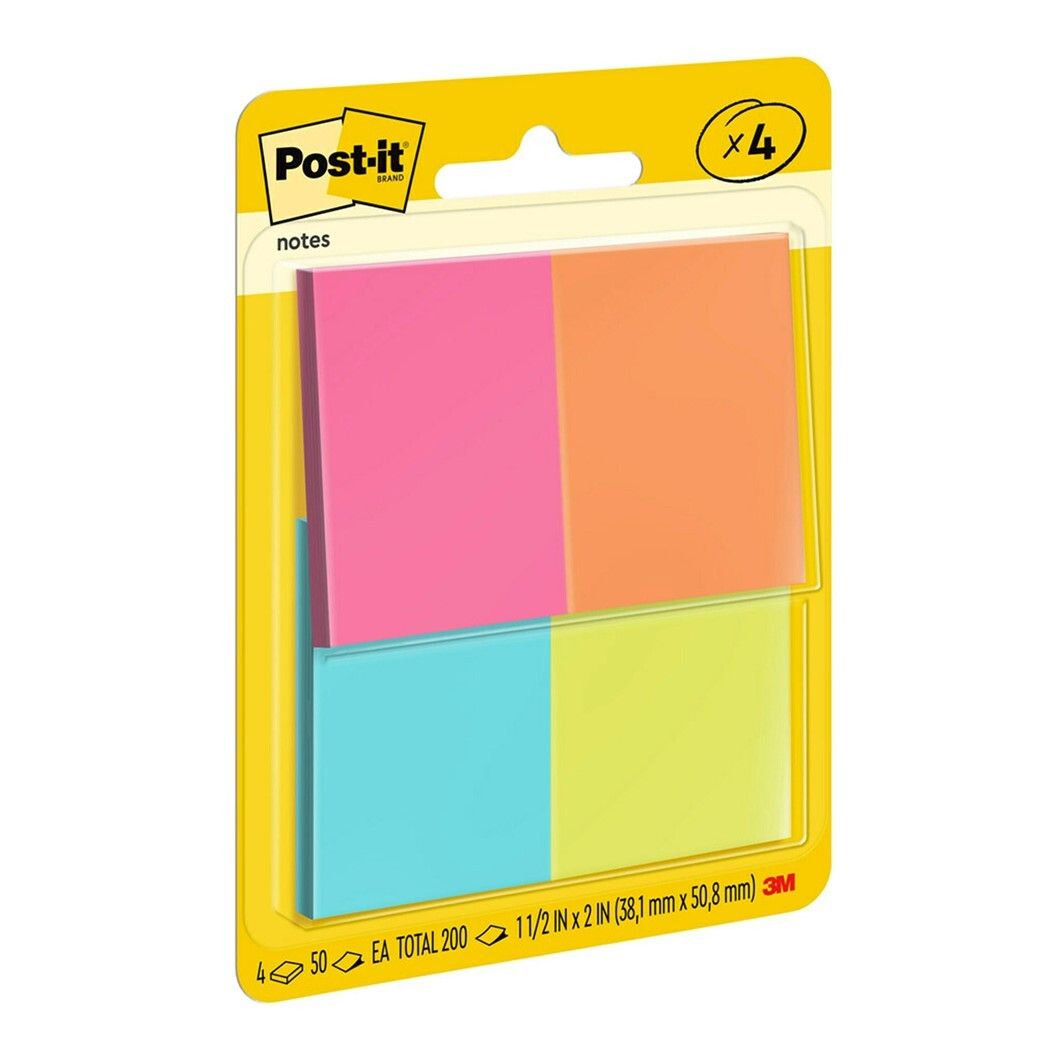 NOTES POST-IT 35X48MM 653-4AF ASST CAPETOWN