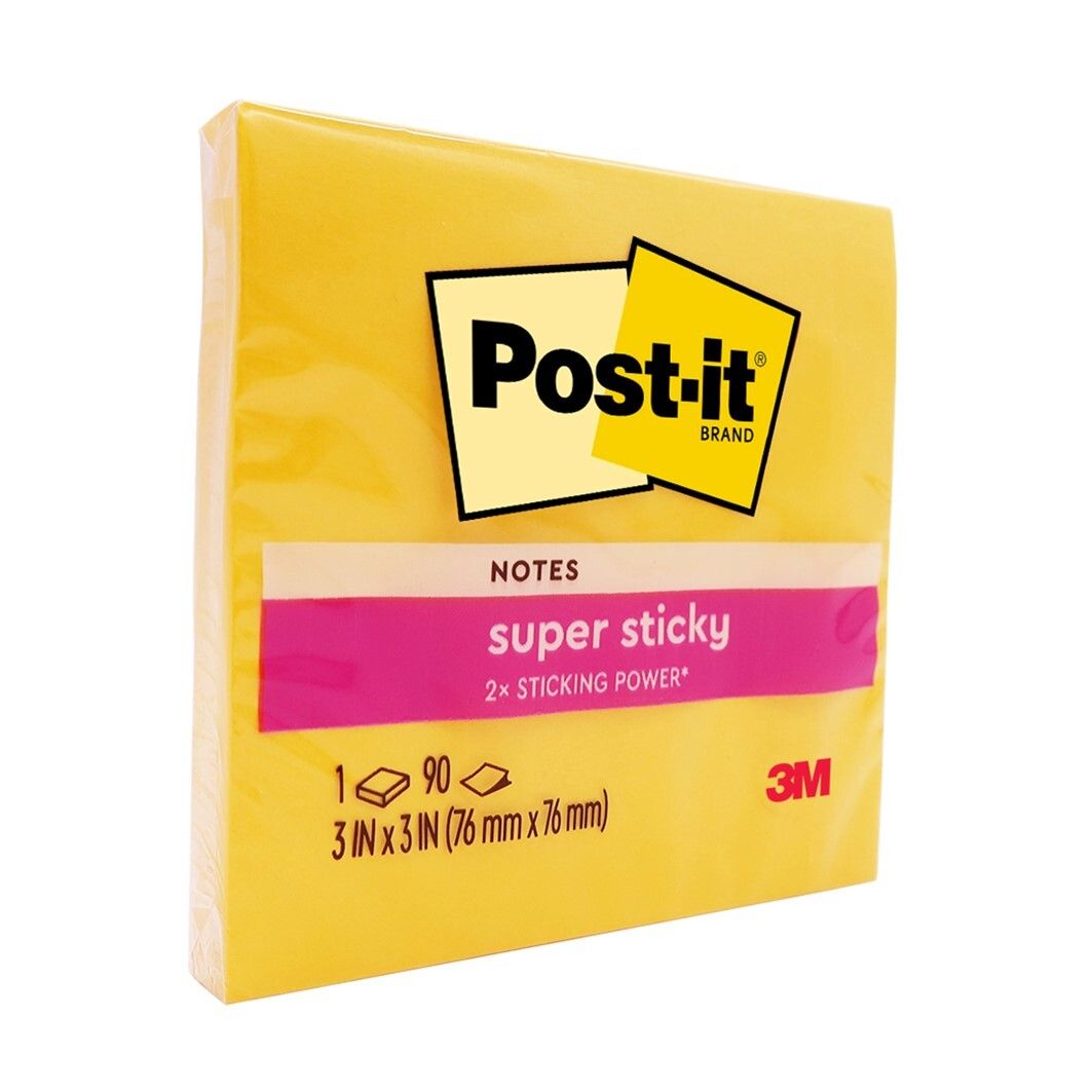 NOTES POST-IT 654-1S53Y 76X76MM 90 SHEET YELLOW PK12 NOTES POST-IT 654-1S53Y 76X76MM 90 SHEET YELLOW PK12