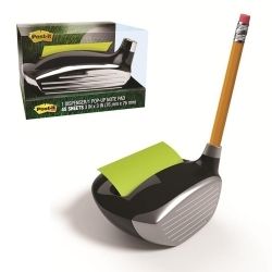 POST-IT NOTES DISPENSER GOLF BLACK