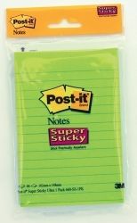 POST-IT NOTES SUPER STICKY 660-SSP-1PK 100X150 LISTING ULTRA 90 SHT