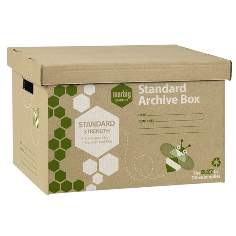 ARCHIVE BOX MARBIG ENVIRO STANDARD SIZE PK10
