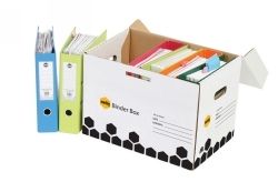 BINDER BOX MARBIG BLACK/WHITE