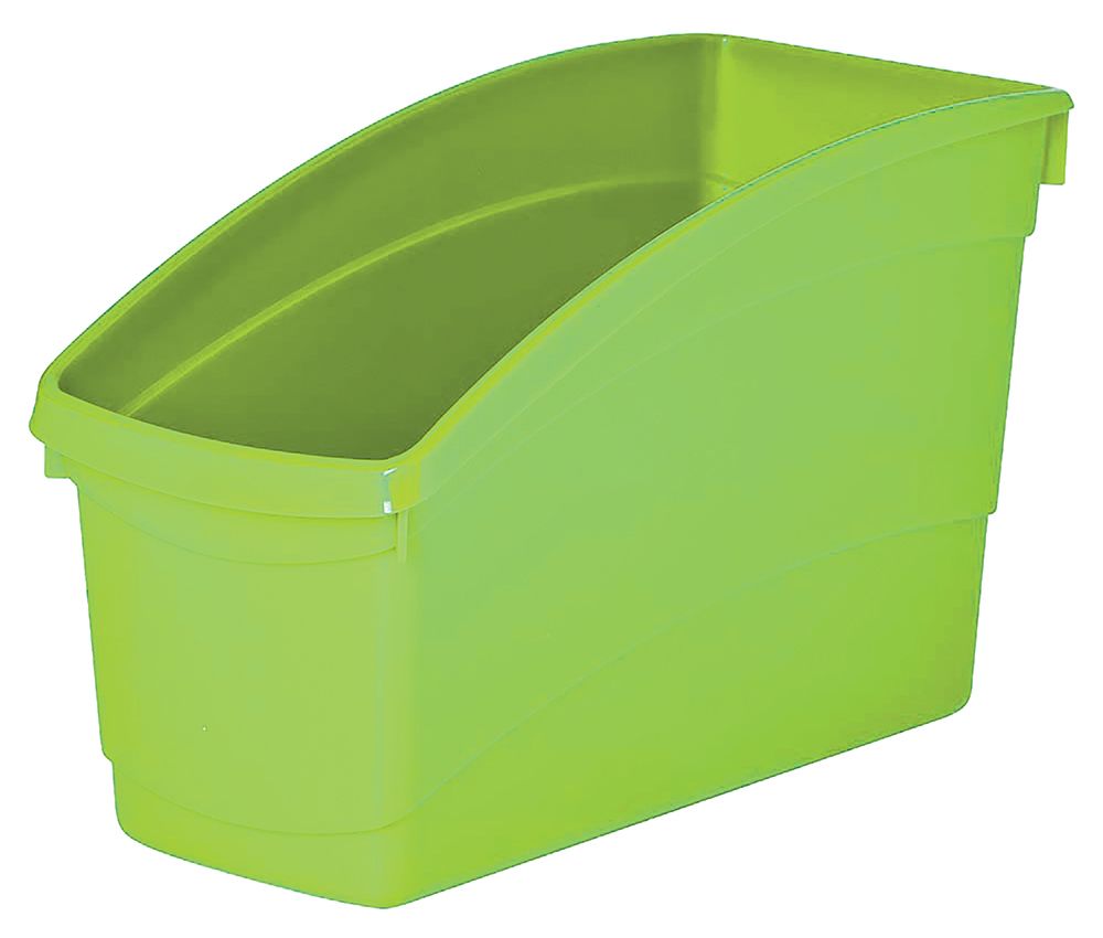 SP- BOOK AND STORAGE TUB ELIZABETH RICHARDS W14.5XD30XH19CM LIME GREEN SP- BOOK AND STORAGE TUB ELIZABETH RICHARDS W14.5XD30XH19CM LIME GREEN