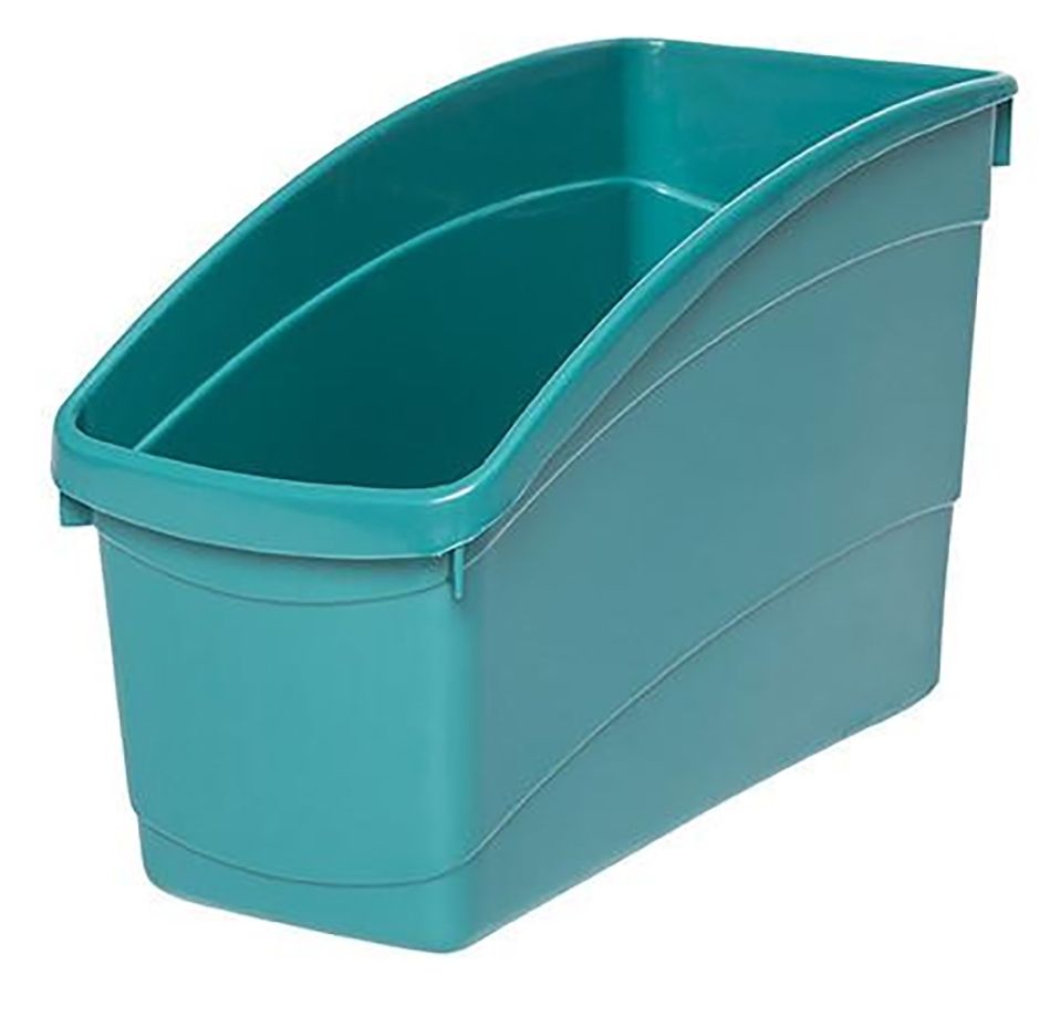 SP- BOOK AND STORAGE TUB ELIZABETH RICHARDS W14.5XD30XH19CM TURQUOISE SP- BOOK AND STORAGE TUB ELIZABETH RICHARDS W14.5XD30XH19CM TURQUOISE