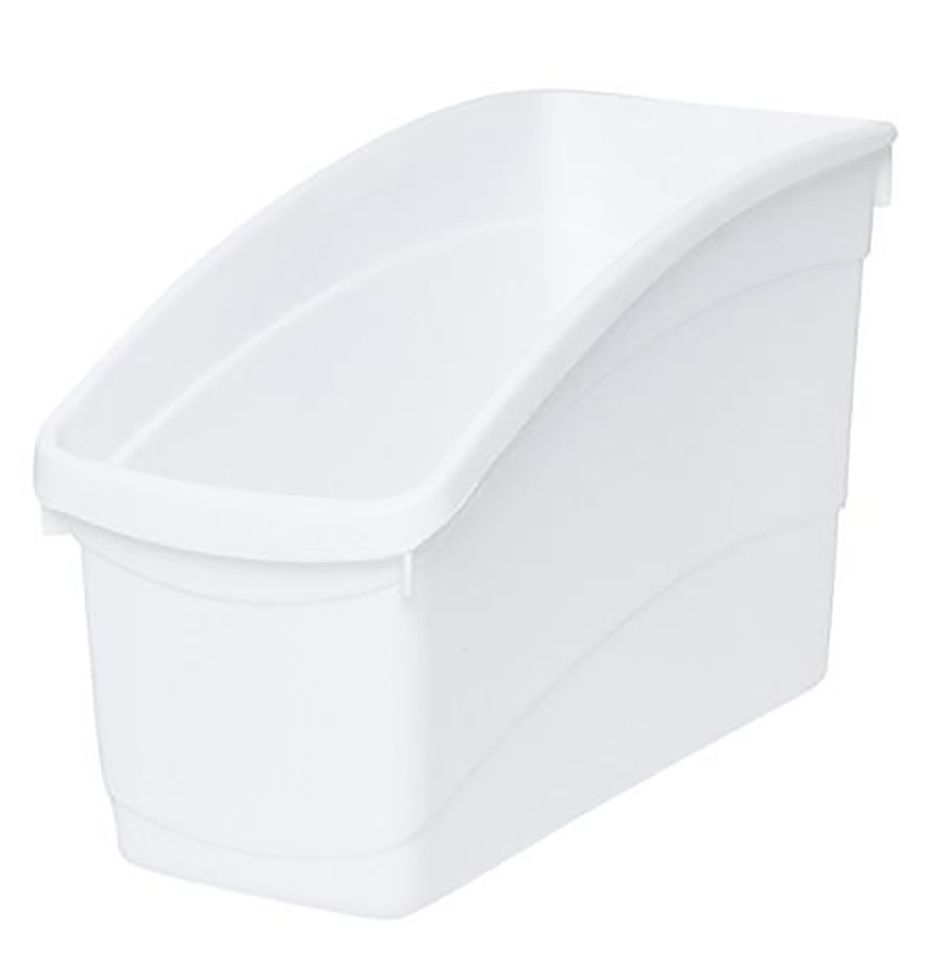 SP- BOOK AND STORAGE TUB ELIZABETH RICHARDS W14.5XD30XH19CM WHITE SP- BOOK AND STORAGE TUB ELIZABETH RICHARDS W14.5XD30XH19CM WHITE