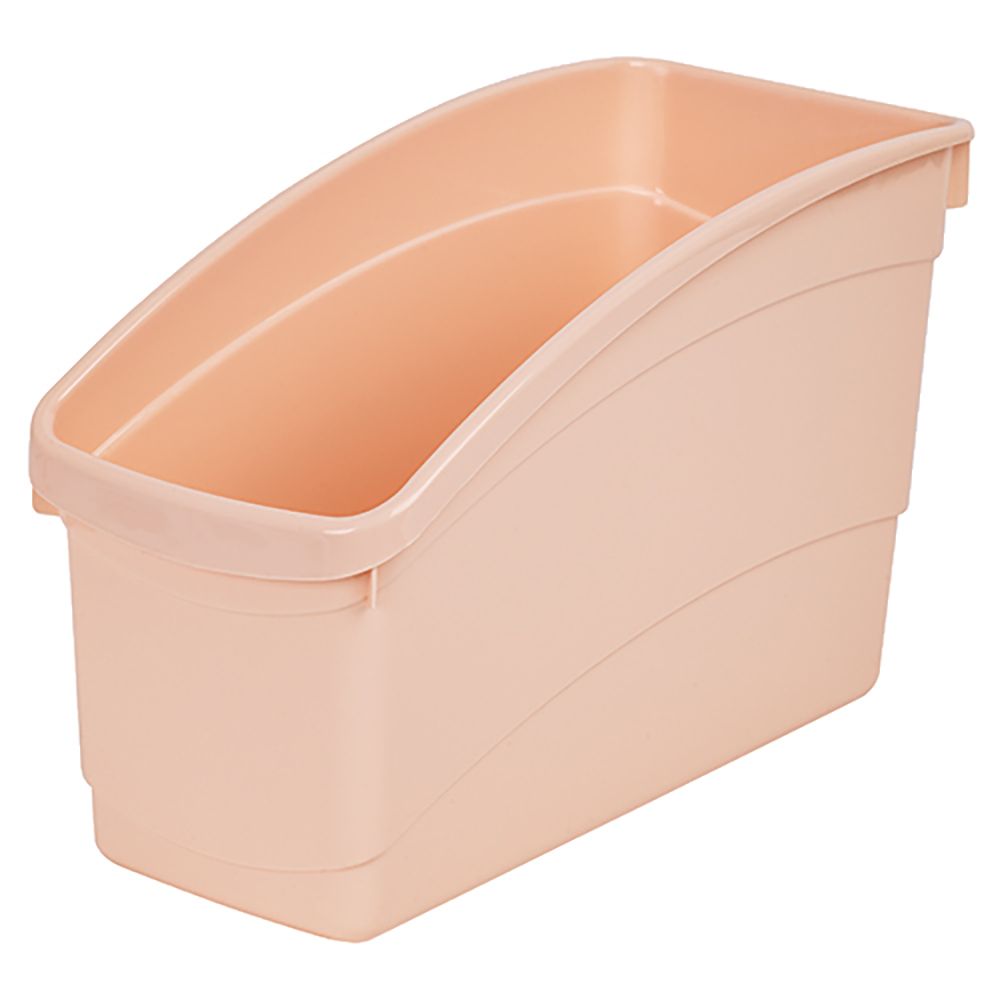 SP- BOOK AND STORAGE TUB ELIZABETH RICHARDS W14.5XD30XH19CM CORAL SP- BOOK AND STORAGE TUB ELIZABETH RICHARDS W14.5XD30XH19CM CORAL