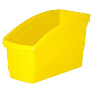 SP- BOOK AND STORAGE TUB ELIZABETH RICHARDS W14.5XD30XH19CM YELLOW SP- BOOK AND STORAGE TUB ELIZABETH RICHARDS W14.5XD30XH19CM YELLOW