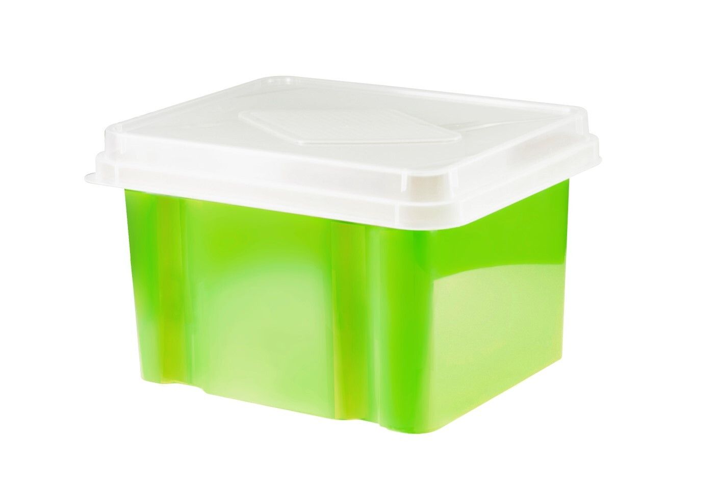 STORAGE BOX ITALPLAST 32L LIME