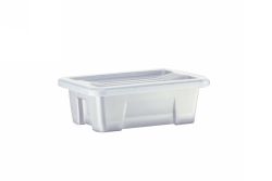 STORAGE+ BOX WITH LID ITALPLAST 1 LITRE GRAPHITE STORAGE+ BOX WITH LID ITALPLAST 1 LITRE GRAPHITE