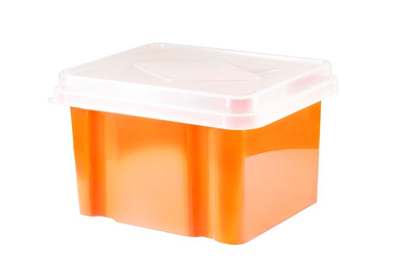STORAGE BOX ITALPLAST 32L MANDARIN
