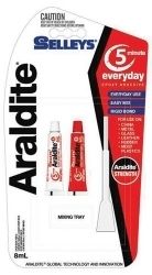 GLUE SELLEYS ARALDITE 5 MINUTE 8ML H/SELL