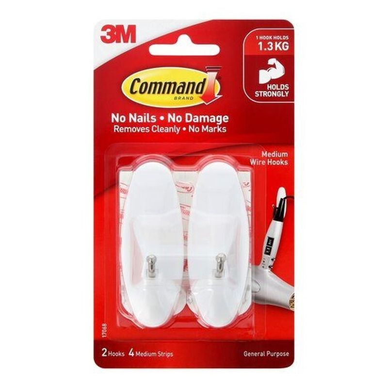 HOOKS COMMAND MEDIUM WIRE PK2
