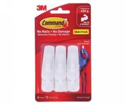 HOOKS COMMAND 17002VP SMALLVALUE PACK 6 HOOKS/12STRIPS