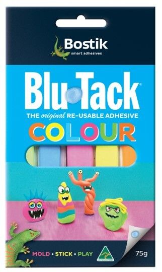 BLU TACK COLOUR BOSTIK 75GM
