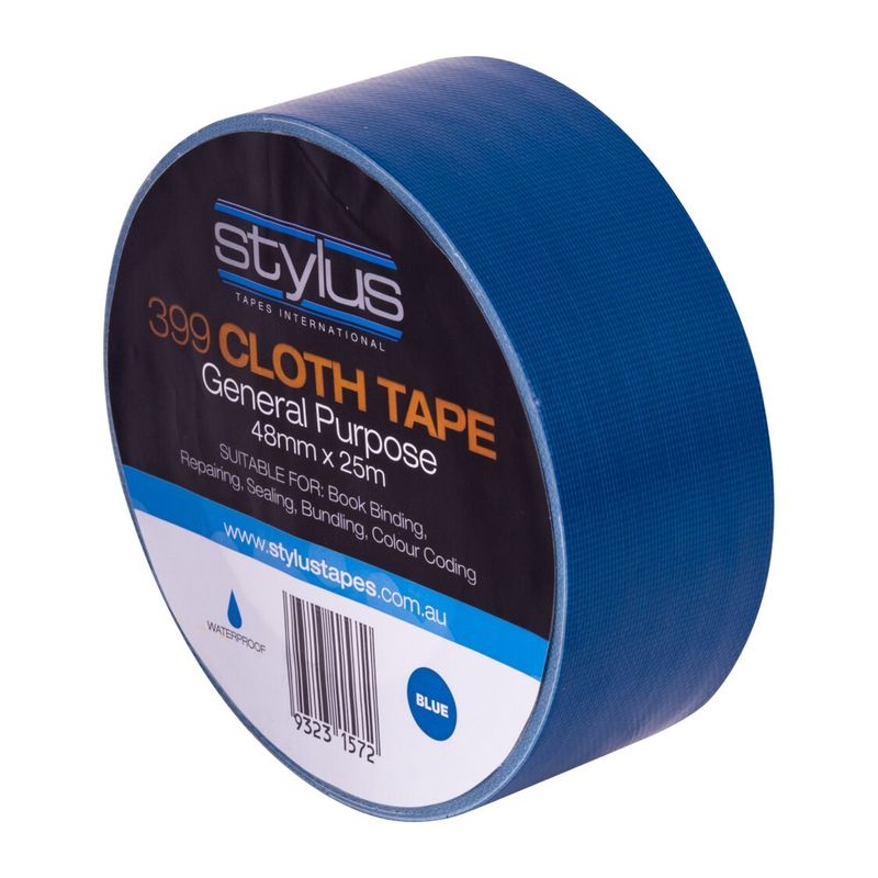 SP- CLOTH TAPE STYLUS 48MM X 25M GP RETAIL BLUE PK4