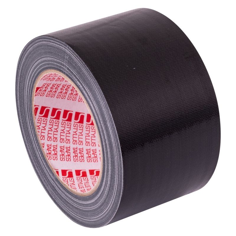 SP- CLOTH TAPE STYLUS 72MM X 25M PREMIUM BLACK CTN16