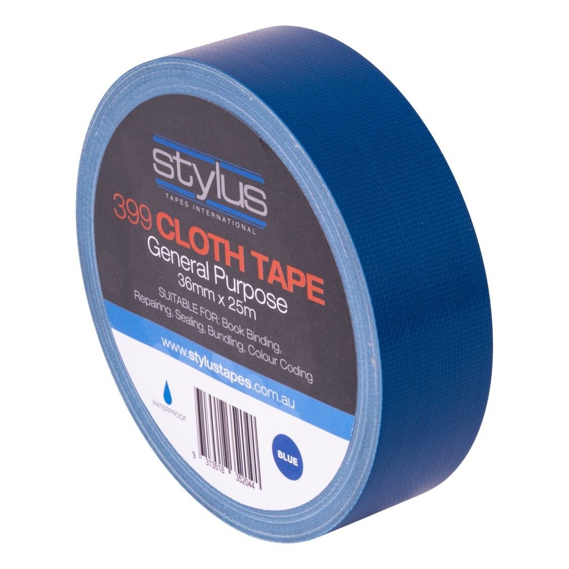 SP- CLOTH TAPE STYLUS 24MM X 25M GP RETAIL BLUE PK4
