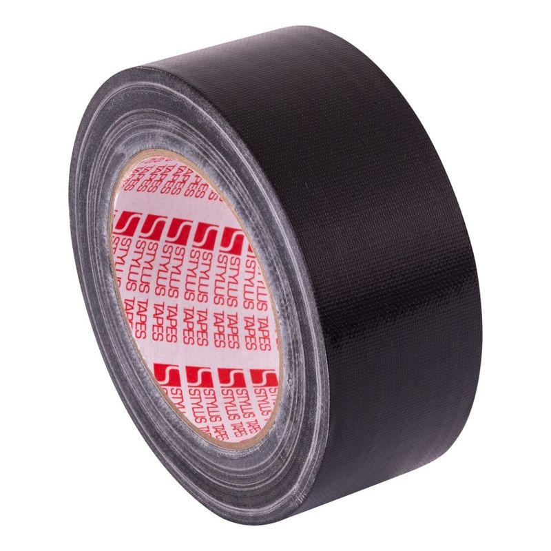 SP- CLOTH TAPE STYLUS 48MM X 25M PREMIUM BLACK CTN30