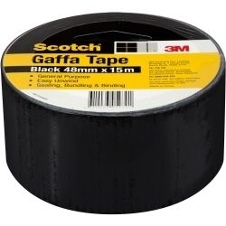 TAPE SCOTCH 48MMX15M UTILITY GAFFA BLACK