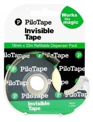 TAPE INVISIBLE PILOTAPE 18MMX33M ON DISP H/SELL TAPE INVISIBLE PILOTAPE 18MMX33M ON DISP H/SELL