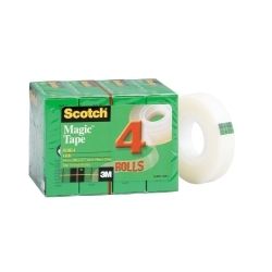 TAPE MAGIC SCOTCH 810 19MMX25M REFILL PK4
