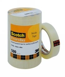 TAPE STICKY SCOTCH 502 24MMX66M BULK PK6