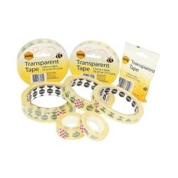 TAPE TRANSPARENT MARBIG 12MMX33M 25.4MM CORE