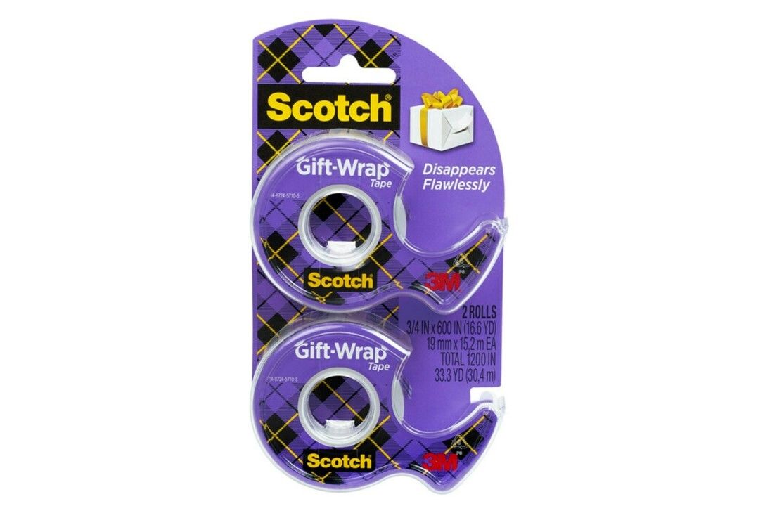 GIFT WRAP TAPE SCOTCH 19MM X 16.5M DISPENSER TWIN PACK CLEAR GIFT WRAP TAPE SCOTCH 19MM X 16.5M DISPENSER TWIN PACK CLEAR