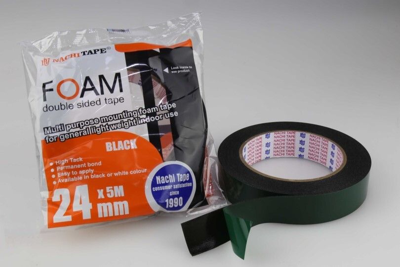 DOUBLE SIDED TAPE NACHI 24MM X 5M BLACK