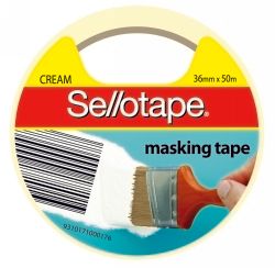 TAPE MASKING SELLO 36MMX50M CREAM