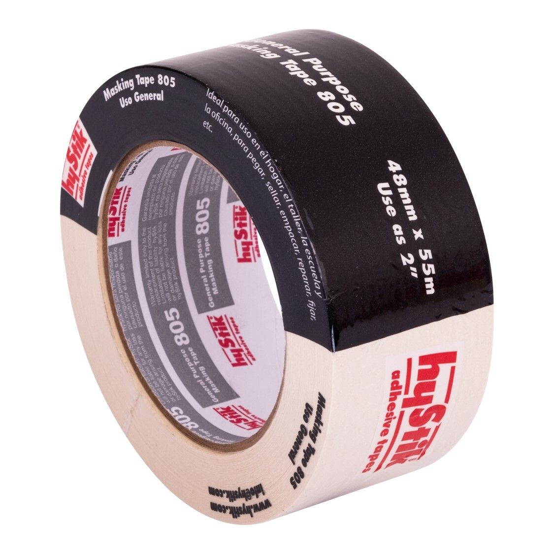 SP- MASKING TAPE HYSTIK 48MM X 55M CREAM PK6